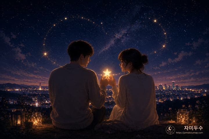 서로의 별을 비추는 커플 대표 이미지